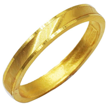 แหวนทองคำ 96.5% เหลี่ยมรุ้ง