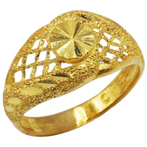 แหวนทองคำ 96.5% ฉลุแฟนซีดอกไม้