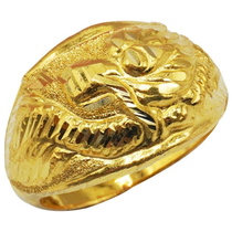 แหวนทองคำ 96.5% โปร่งกลมตัดลาย
