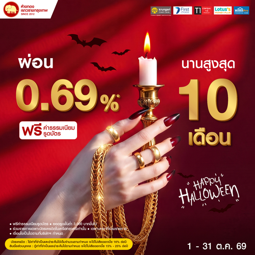 Promotion - ผ่อนบัตรกรุงศรี 0.69% นานสูงสุด 10 เดือน	