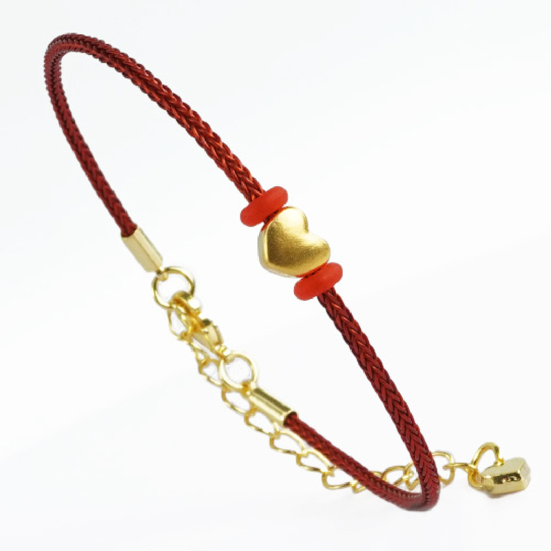 ข้อมือหัวใจ (สีแดง)