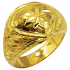 แหวนทองคำ 96.5% โปร่งกลมหัวใจ